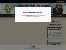 Tablet Screenshot of hopeofgloryoutreach.org
